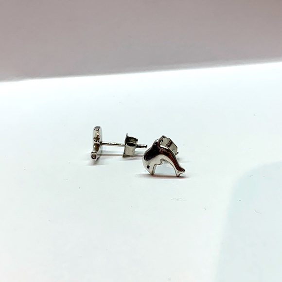 Sliver dolphin earrings 🐬 - Picture 2 of 3